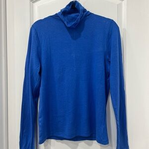 GAP Vibrant Blue Feather Turtleneck